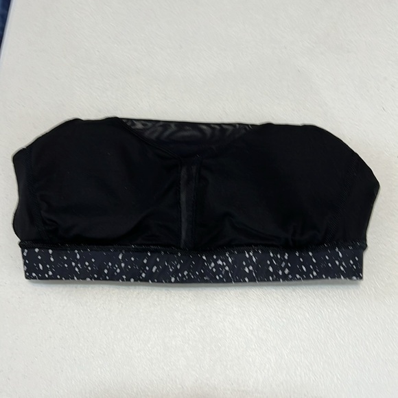 Lululemon All Meshed Up Black & Gray Sports Bra High Neck Size 6 - Picture 7 of 7